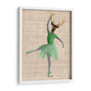 Ciervos De Ballet En Verde - Fab Funky | Cuadro decorativo de Canvas Lab