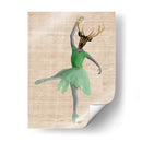 Ciervos De Ballet En Verde - Fab Funky | Cuadro decorativo de Canvas Lab
