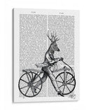 Dandy Ciervos En La Bicicleta Vintage - Fab Funky | Cuadro decorativo de Canvas Lab