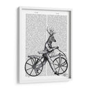Dandy Ciervos En La Bicicleta Vintage - Fab Funky | Cuadro decorativo de Canvas Lab