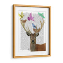 Los Ciervos Y Las Aves Anidan Tonos En Colores Pastel. - Fab Funky | Cuadro decorativo de Canvas Lab