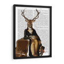 Ciervos Y Silla Llenos - Fab Funky | Cuadro decorativo de Canvas Lab