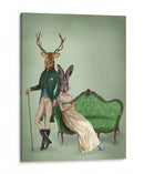 Sr. Deer Y La Sra. Conejo - Fab Funky | Cuadro decorativo de Canvas Lab