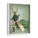 Sr. Deer Y La Sra. Conejo - Fab Funky | Cuadro decorativo de Canvas Lab