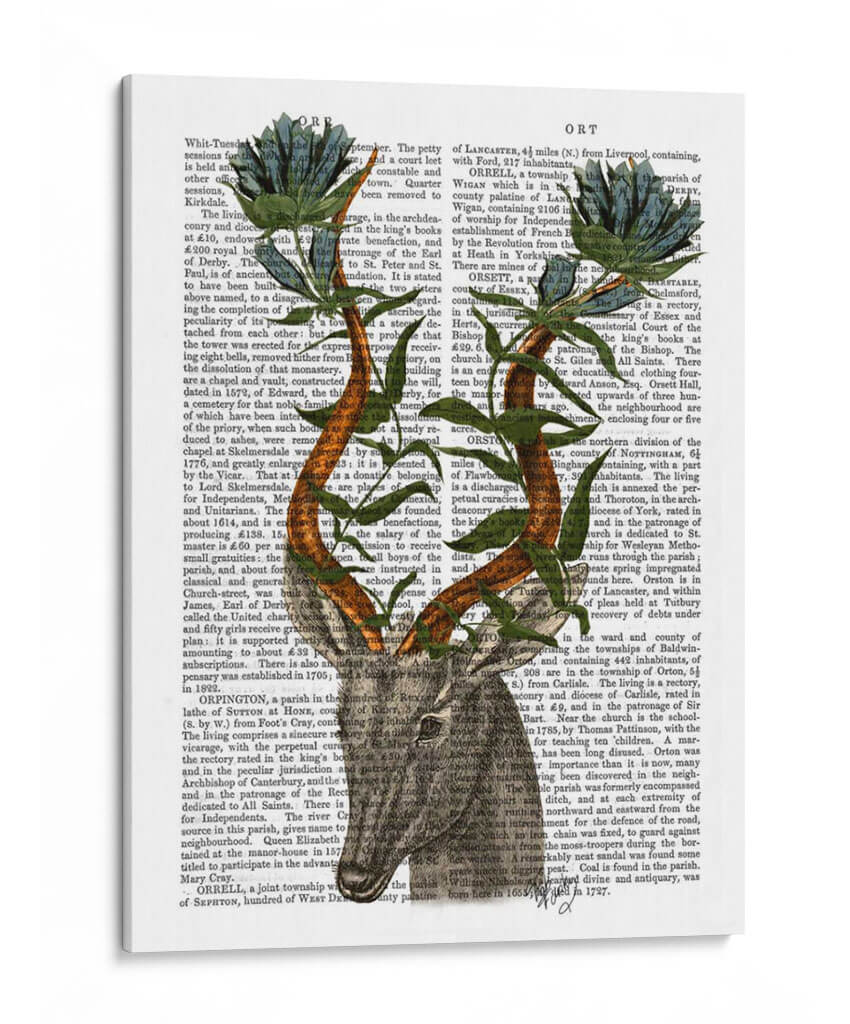Gazelle Azul - Fab Funky | Cuadro decorativo de Canvas Lab