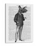 Triceratops Hombre 1 Dinosaurio - Fab Funky | Cuadro decorativo de Canvas Lab