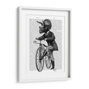 Triceratops Hombre En Bicicleta Dinosaurio - Fab Funky | Cuadro decorativo de Canvas Lab
