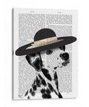 Sombrero Negro Dálmata Y Reborde - Fab Funky | Cuadro decorativo de Canvas Lab