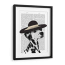 Sombrero Negro Dálmata Y Reborde - Fab Funky | Cuadro decorativo de Canvas Lab