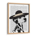 Sombrero Negro Dálmata Y Reborde - Fab Funky | Cuadro decorativo de Canvas Lab