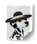 Sombrero Negro Dálmata Y Reborde - Fab Funky | Cuadro decorativo de Canvas Lab