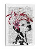 Dalmático Con Fascinador Rojo. - Fab Funky | Cuadro decorativo de Canvas Lab