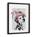 Dalmático Con Fascinador Rojo. - Fab Funky | Cuadro decorativo de Canvas Lab