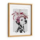 Dalmático Con Fascinador Rojo. - Fab Funky | Cuadro decorativo de Canvas Lab