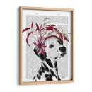 Dalmático Con Fascinador Rojo. - Fab Funky | Cuadro decorativo de Canvas Lab