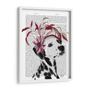 Dalmático Con Fascinador Rojo. - Fab Funky | Cuadro decorativo de Canvas Lab