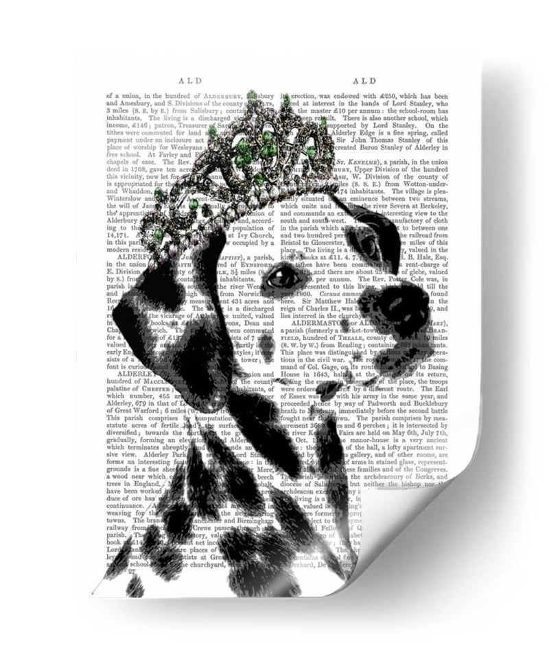 Dálmata Con Tiara - Fab Funky | Cuadro decorativo de Canvas Lab