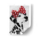 Dálmata Con Arco Rojo - Fab Funky | Cuadro decorativo de Canvas Lab