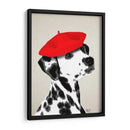 Dalmático Con Boina Roja - Fab Funky | Cuadro decorativo de Canvas Lab
