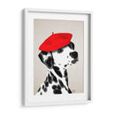 Dalmático Con Boina Roja - Fab Funky | Cuadro decorativo de Canvas Lab
