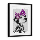 Dalmático Con Lazo Púrpura En La Cabeza - Fab Funky | Cuadro decorativo de Canvas Lab