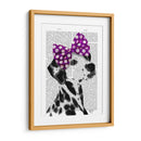 Dalmático Con Lazo Púrpura En La Cabeza - Fab Funky | Cuadro decorativo de Canvas Lab