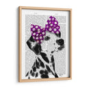 Dalmático Con Lazo Púrpura En La Cabeza - Fab Funky | Cuadro decorativo de Canvas Lab