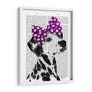 Dalmático Con Lazo Púrpura En La Cabeza - Fab Funky | Cuadro decorativo de Canvas Lab