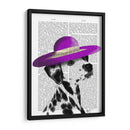 Dalmático Con Sombrero De Ala Ancha Púrpura - Fab Funky | Cuadro decorativo de Canvas Lab
