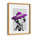 Dalmático Con Sombrero De Ala Ancha Púrpura - Fab Funky | Cuadro decorativo de Canvas Lab