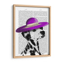 Dalmático Con Sombrero De Ala Ancha Púrpura - Fab Funky | Cuadro decorativo de Canvas Lab