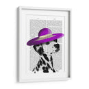 Dalmático Con Sombrero De Ala Ancha Púrpura - Fab Funky | Cuadro decorativo de Canvas Lab