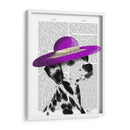 Dalmático Con Sombrero De Ala Ancha Púrpura - Fab Funky | Cuadro decorativo de Canvas Lab