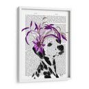 Dalmático Con Fascinador Púrpura - Fab Funky | Cuadro decorativo de Canvas Lab