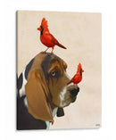 Basset Hound And Birds - Fab Funky | Cuadro decorativo de Canvas Lab