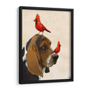 Basset Hound And Birds - Fab Funky | Cuadro decorativo de Canvas Lab