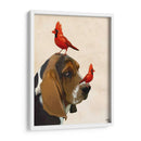 Basset Hound And Birds - Fab Funky | Cuadro decorativo de Canvas Lab