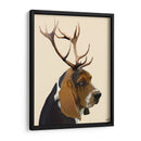Basset Hound And Astens - Fab Funky | Cuadro decorativo de Canvas Lab