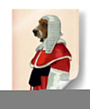 Basset Hound Juez Retrato - Fab Funky | Cuadro decorativo de Canvas Lab