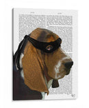 Basset Hound Ninja - Fab Funky | Cuadro decorativo de Canvas Lab