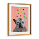 Bulldog Francés Blanco Y Mariposas - Fab Funky | Cuadro decorativo de Canvas Lab