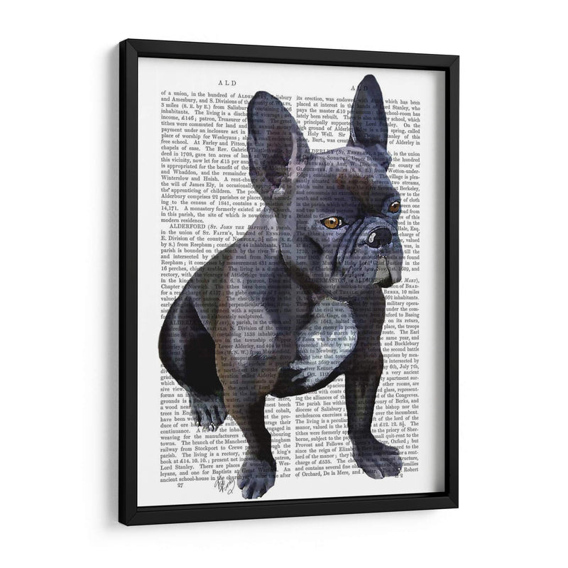 Llanura De Bulldog Francés - Fab Funky | Cuadro decorativo de Canvas Lab