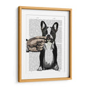 Bulldog Francés Y Bigote Dedo - Fab Funky | Cuadro decorativo de Canvas Lab