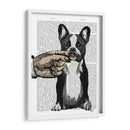 Bulldog Francés Y Bigote Dedo - Fab Funky | Cuadro decorativo de Canvas Lab