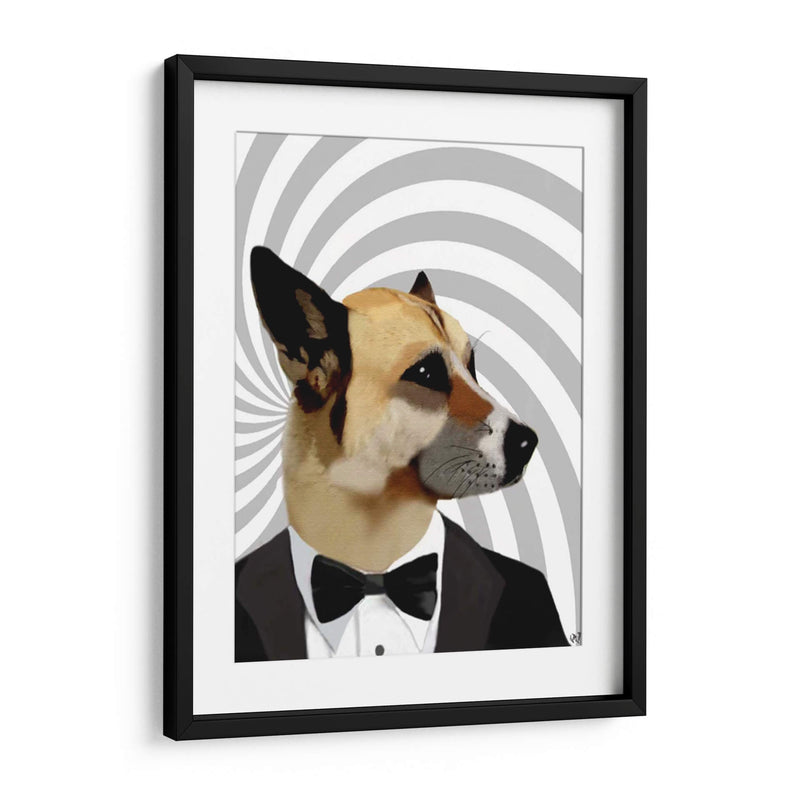 Debasoir James Bond Dog - Fab Funky | Cuadro decorativo de Canvas Lab