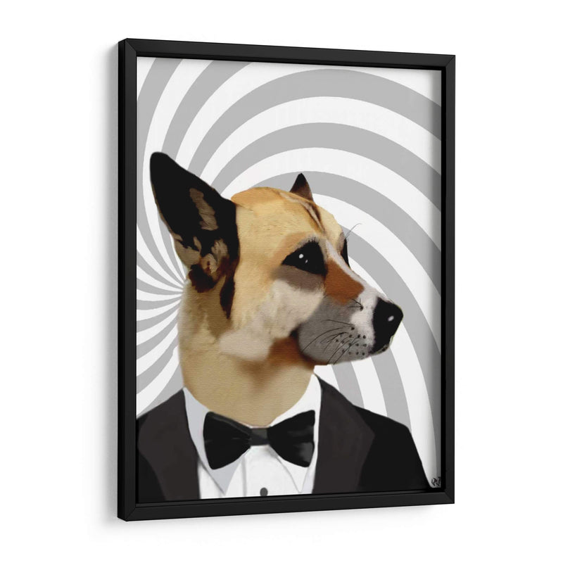 Debasoir James Bond Dog - Fab Funky | Cuadro decorativo de Canvas Lab