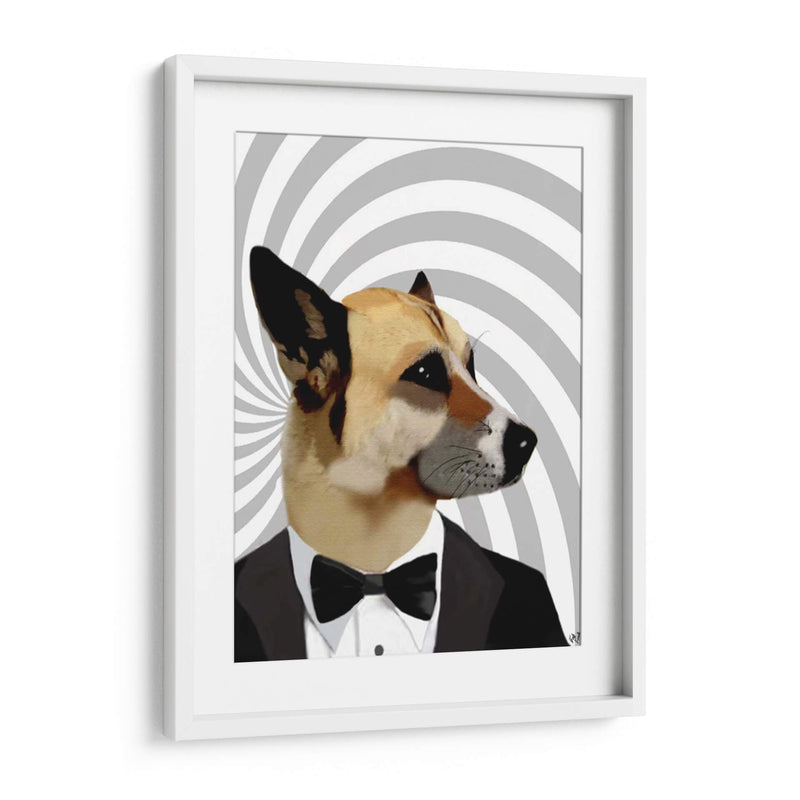 Debasoir James Bond Dog - Fab Funky | Cuadro decorativo de Canvas Lab