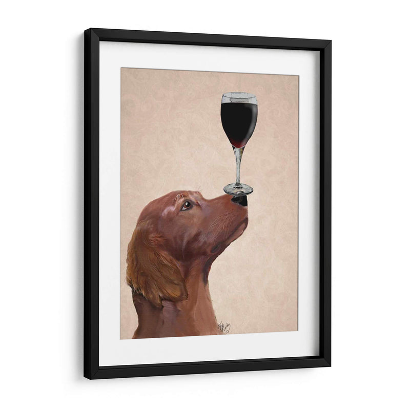 Perro Rojo Perro Au Vin - Fab Funky | Cuadro decorativo de Canvas Lab