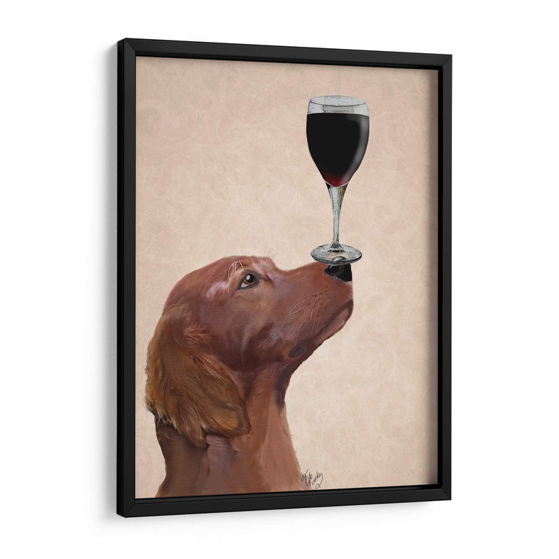 Perro Rojo Perro Au Vin - Fab Funky | Cuadro decorativo de Canvas Lab