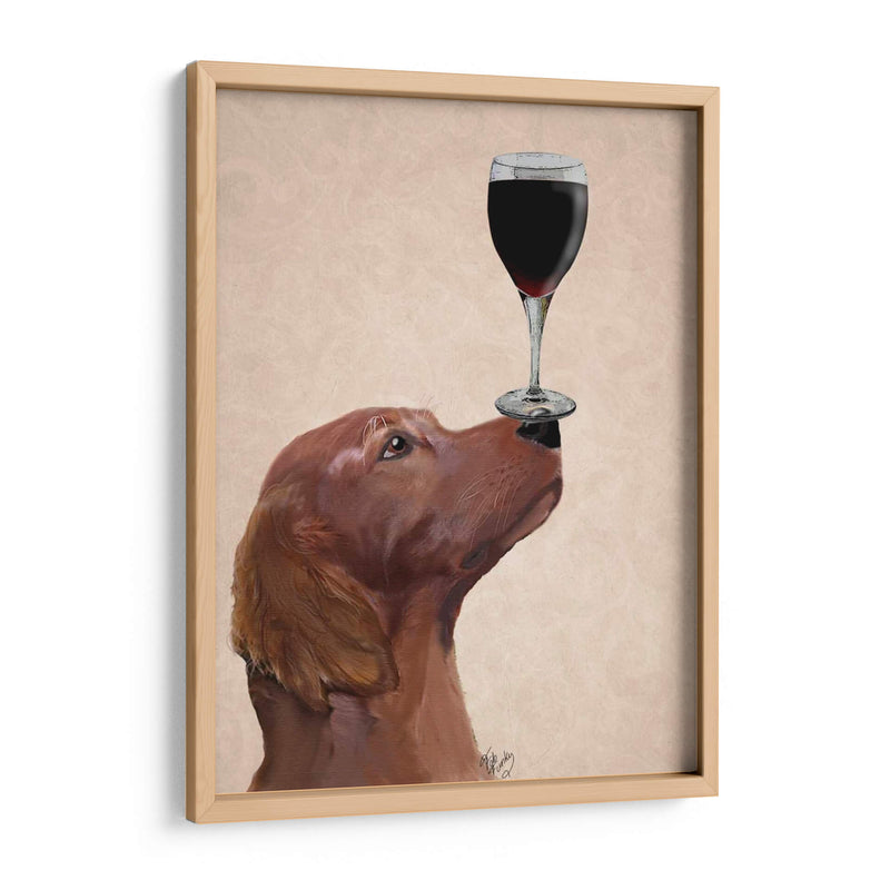 Perro Rojo Perro Au Vin - Fab Funky | Cuadro decorativo de Canvas Lab